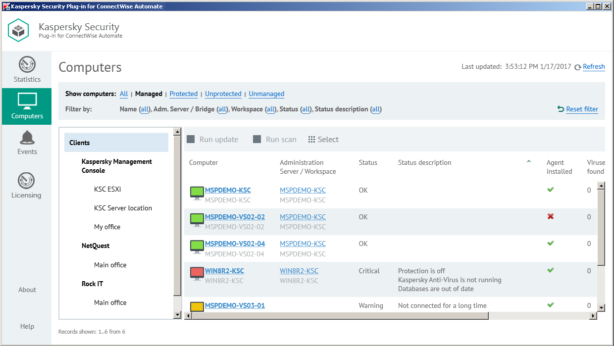 Computers_window_Kaspersky plugin for LabTech