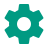 Ícono de engranaje de configuración de la app